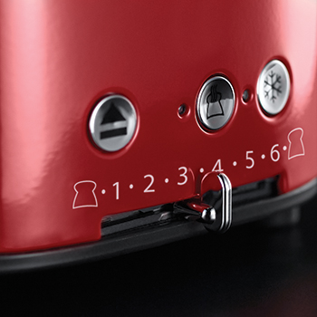 Russell hobbs 4 slice toaster red on sale